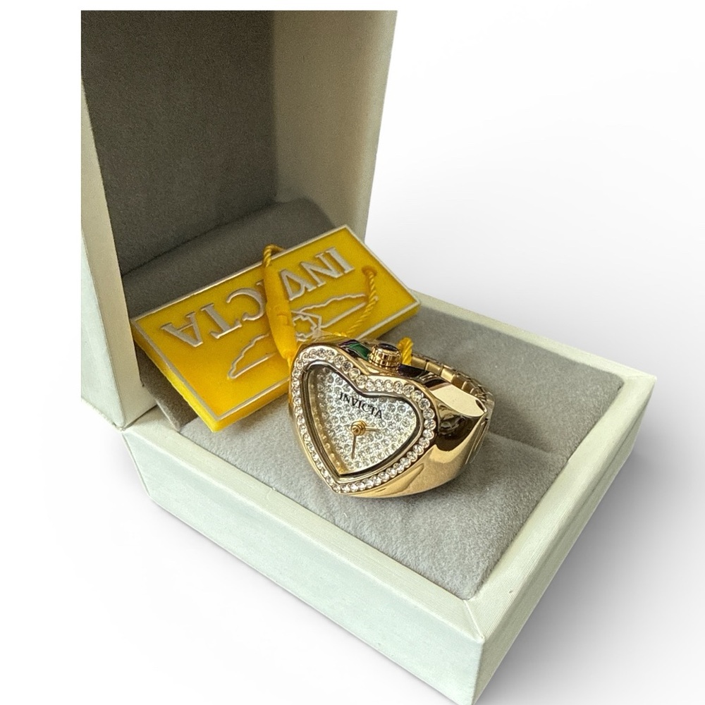 Invicta Mini Angel Women's Ring Watch - 18.5mm, Gold (49577)